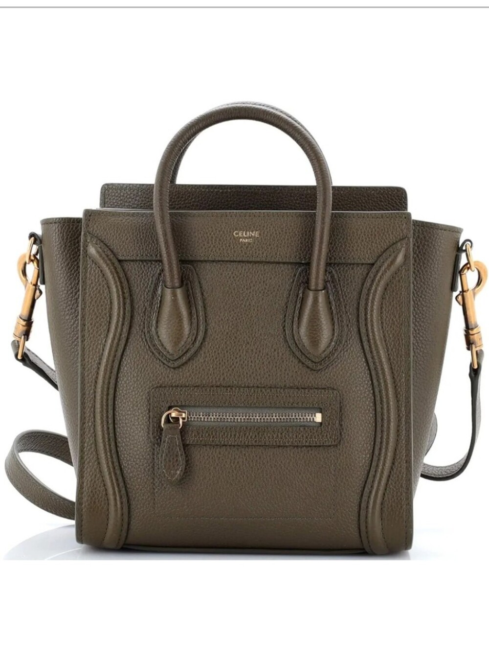 Celine Nano Luggage Bag in Grainy Leather